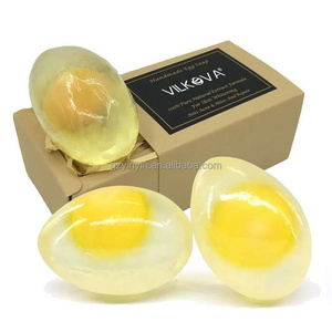 Private Label Customized LOGO Organic Handmade Egg Yolk Soap Collagen Anti Acne Soap Gluta Whitening Soap