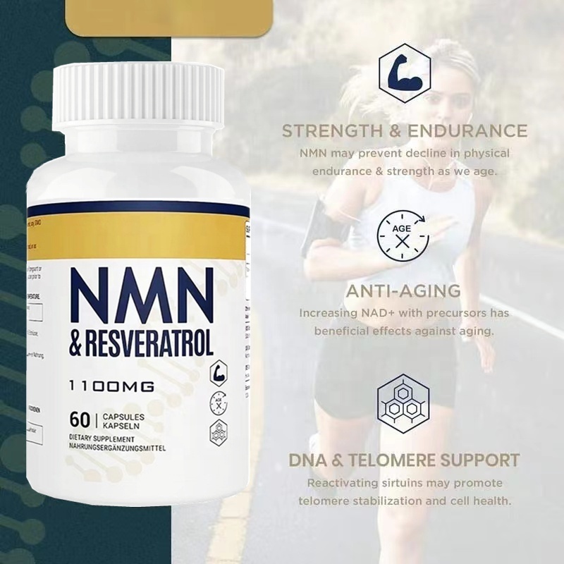 Nicotinamide Mononucleotide with Resveratrol NMN Supplements Bulk NMN Capsule NMN Powder for Anti Aging Supplement