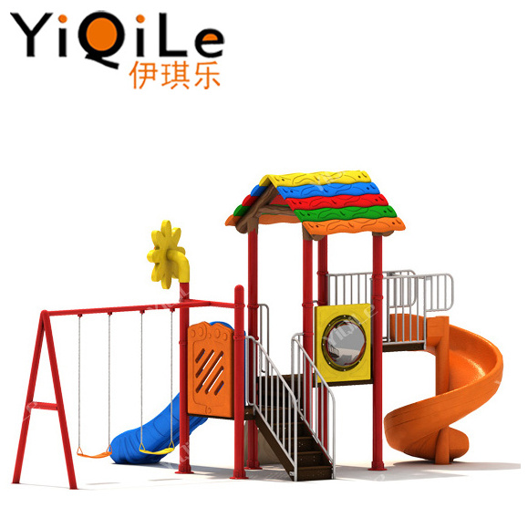 Outdoor playground equipment swing and slide combination kids slide and swing set for sale