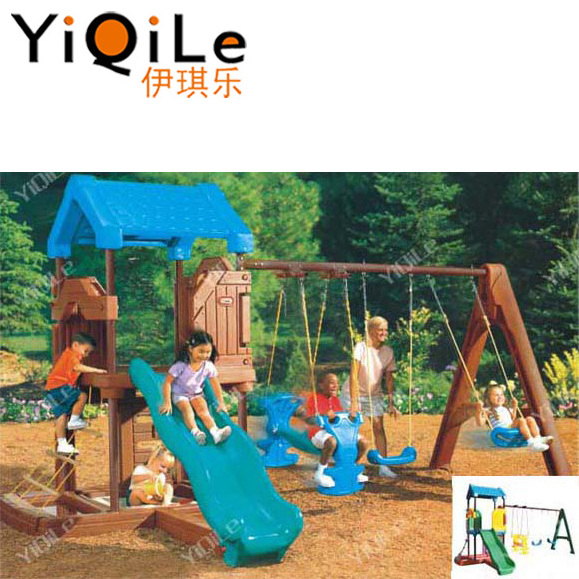 Amazing !!!2017 lowest price outdoor or indoor slide and swing equipment