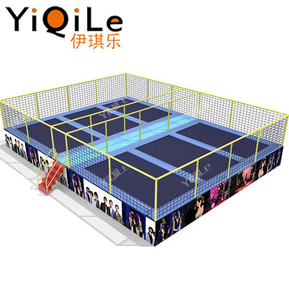 Cheap indoor trampoline park kids trampoline high jump mats for sale