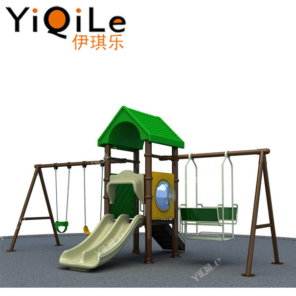 high quality outdoor swing sets for adults green garden iron swing factory