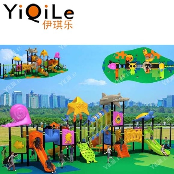 Playground barriers plastic parts tube slide outdoor toys & structures sea animal