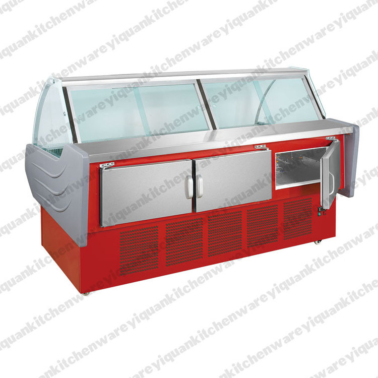 deli display case / glass deli meat case / counter top deli display case