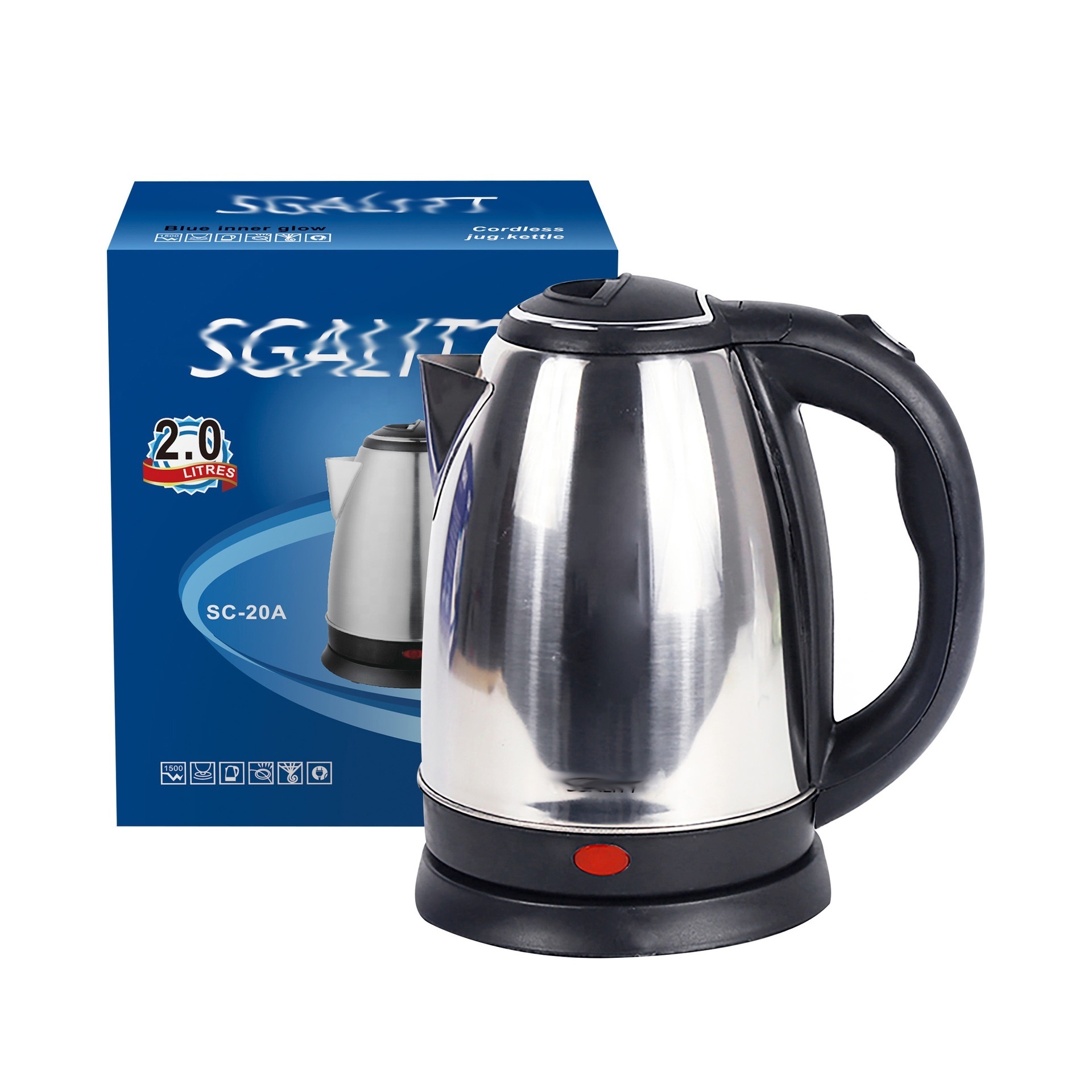 Hot sale Well Priced 2L Stainless Steel Electric Jug Kettle Water Heater Tea Maker Electric Kettle