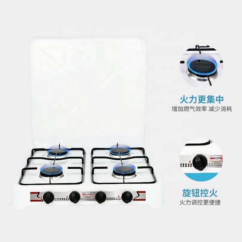 Hot sale Gas Stove 4 Burners Kitchen Table Top Gas Stove Burner Portable Camping Gas Cooker