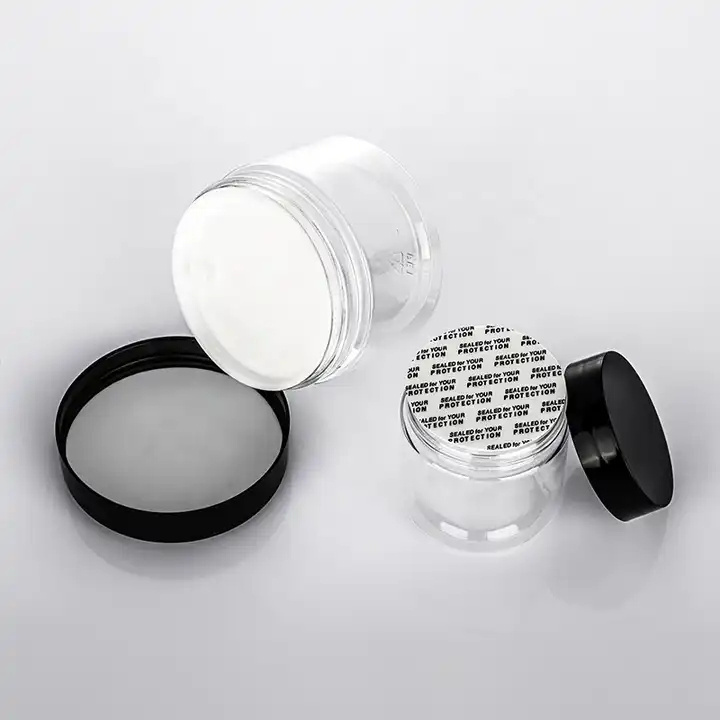 PET Plastic Face Cream Jars With Lids Plastic Body Butter Jars Cosmetics Skincare Packaging Container Body Scrub Slime Container