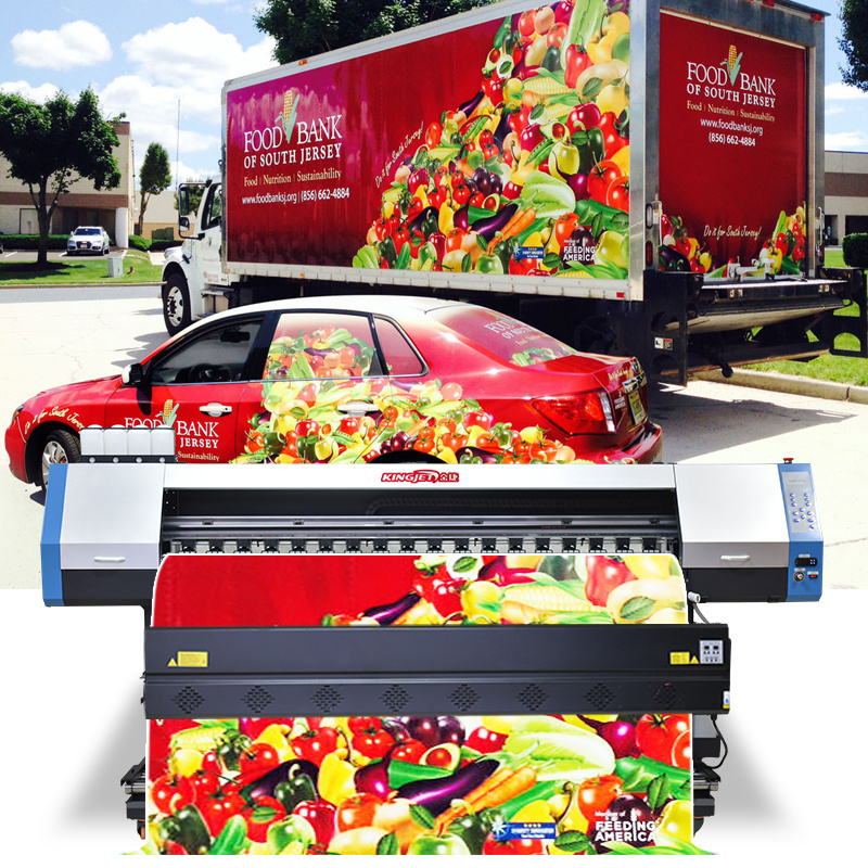 1.6m 64 Inches 1440dpi Quality Flex Banner Vinyl Paper Printing Small Eco Solvent Printer