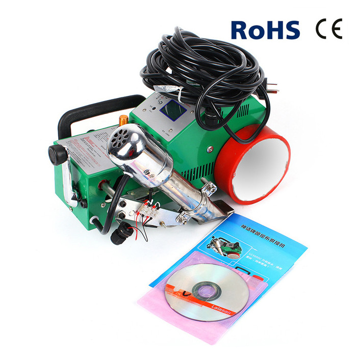 Guangzhou small size portable tarpaulin plastic pvc flex banner heat hot air seam welder welding machine