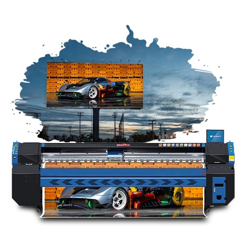 Kingjet 3208G Outdoor Indoor 512I Printhead Flex Banner Vinyl Billboard Large Format Solvent Printer