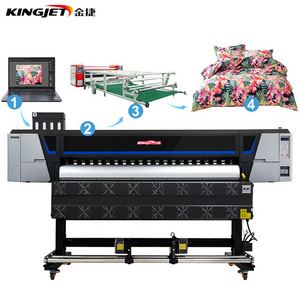 China industrial digital direct inkjet textile fabric large format dye sublimation plotter printer printing machine