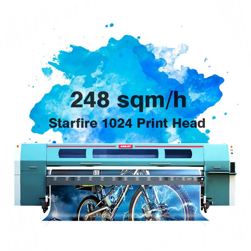 Kingjet 3208G Outdoor Indoor 512I Printhead Flex Banner Vinyl Billboard Large Format Solvent Printer