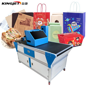 Factory single pass digital printer logo printing machine direct to packaging bag box carton one pass printer with Auto Feeding