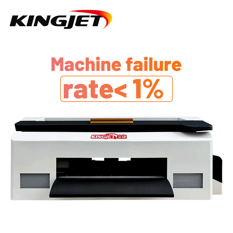 Kingjet digital automatic a3 fluorescent dtf t-shirt printer long service life a3 dtf printer xp600 t-shirt dtf printer