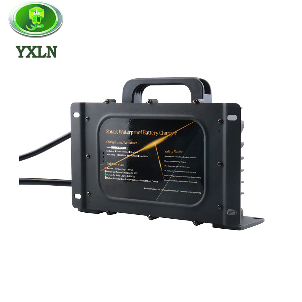 Factory Waterproof 48V 12s 50.4v 20a lithium li ion battery charger waterproof for electric boat vehicles