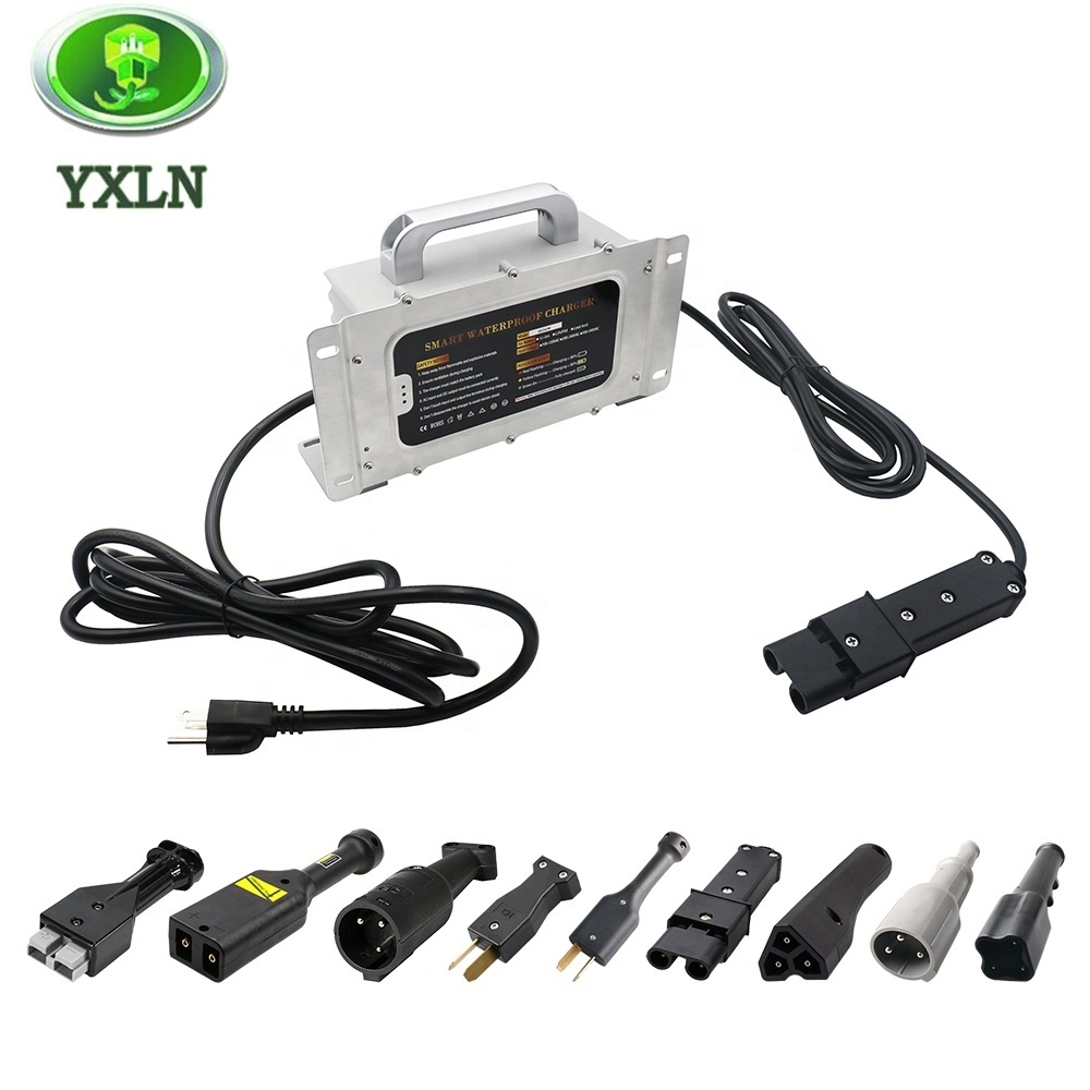 48V Battery Charger for EZGo Golf Carts 15A Fast Charging for Lead Acid Battery Powered Golf Buggies and Utility Carts Club Car