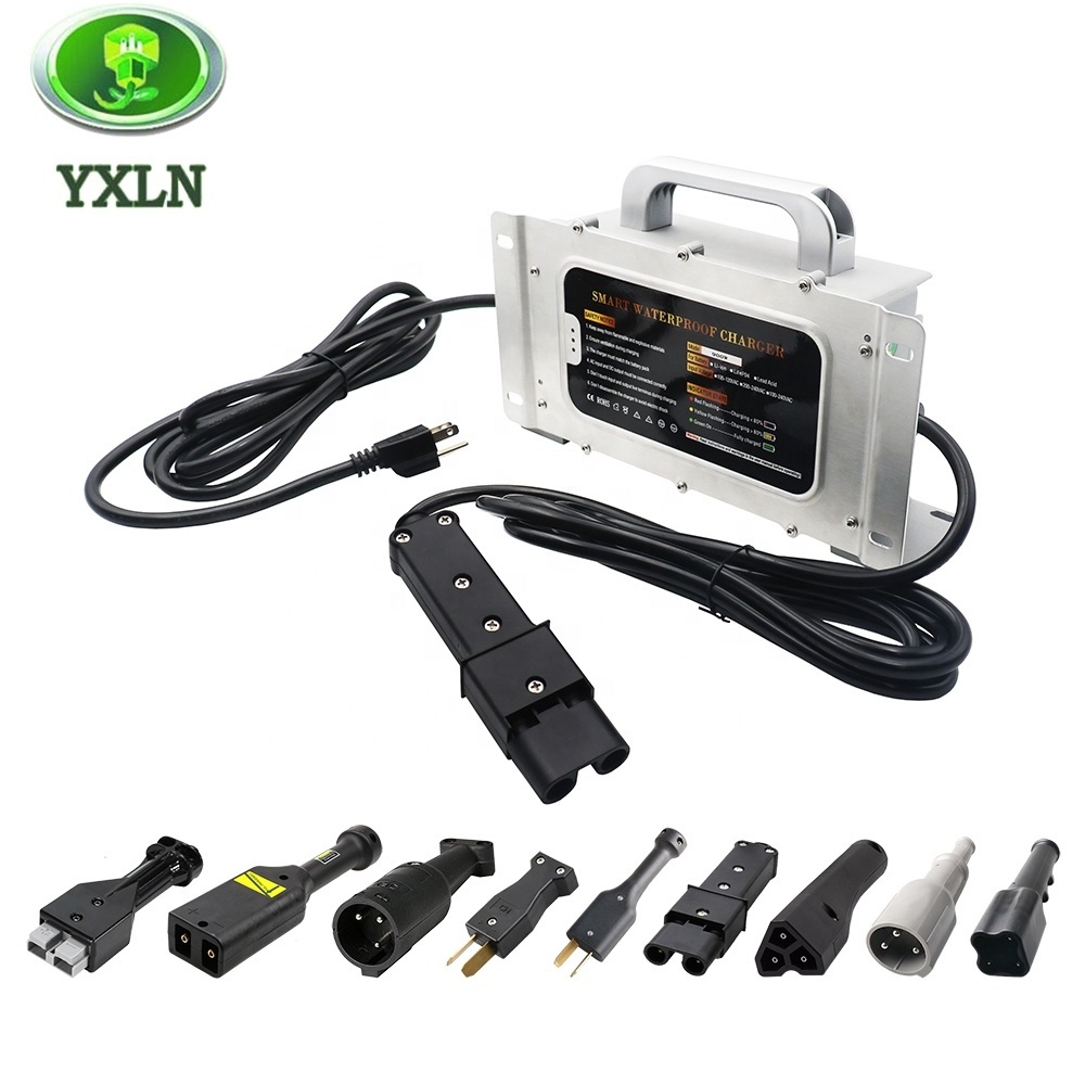 48V Battery Charger for EZGo Golf Carts 15A Fast Charging for Lead Acid Battery Powered Golf Buggies and Utility Carts Club Car