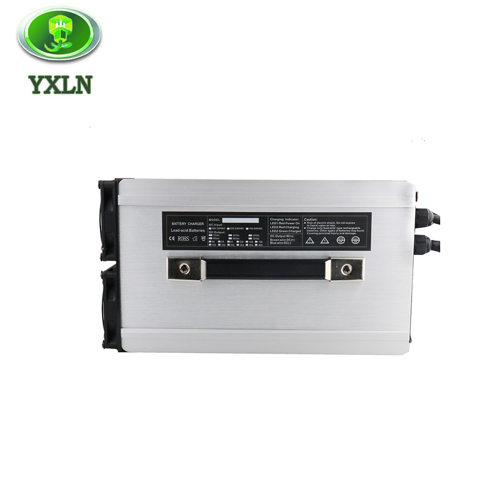 Factory 12v 100a / 24v 60a / 36v 40A / 48v 30a battery charger for agm / gel / lithium / lifepo4 / lead acid batteries