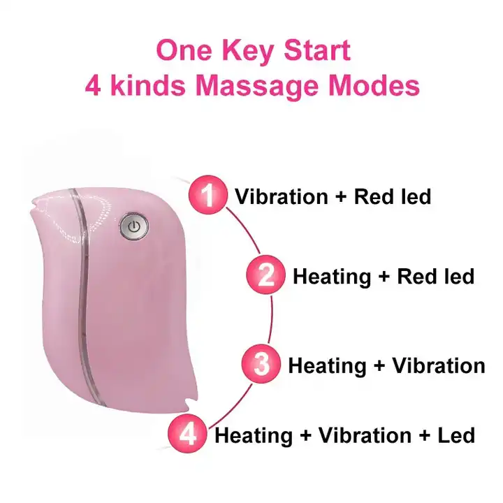 OEM Wholesale Heated Board Guasha Facial Tool Pink Vibrating Gua Sha For Scrapers Face Electric Gua Sha Massage