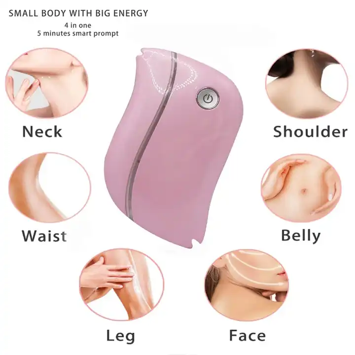 OEM Wholesale Heated Board Guasha Facial Tool Pink Vibrating Gua Sha For Scrapers Face Electric Gua Sha Massage