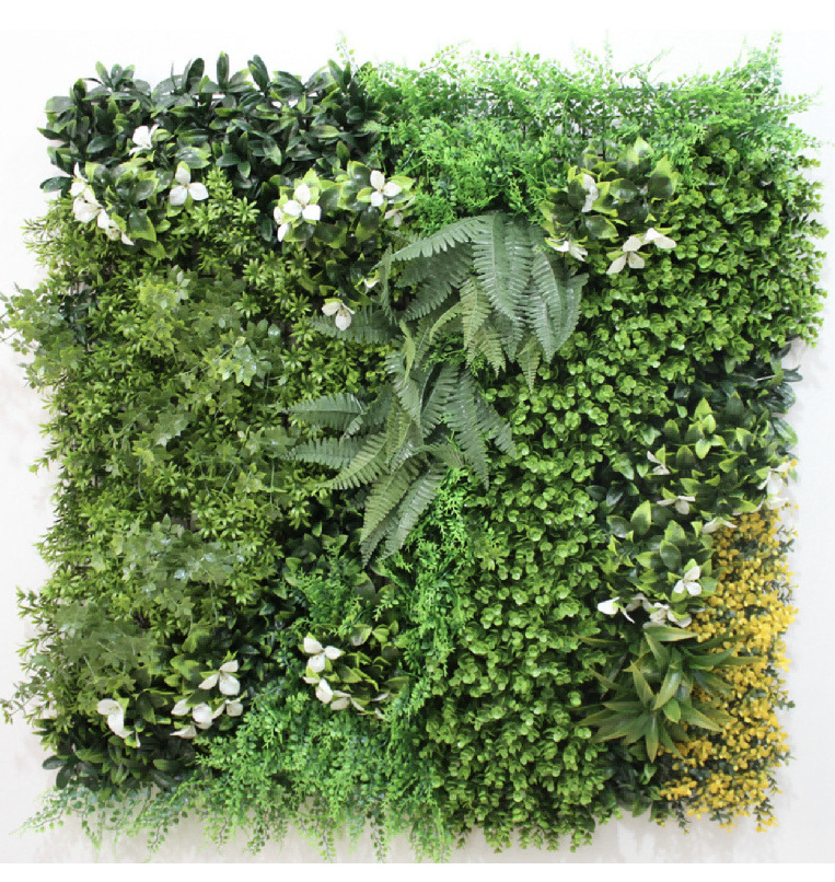 1 Meter Outdoor Wall Grass Artificial Grass Greenery Plant Panels For Wall