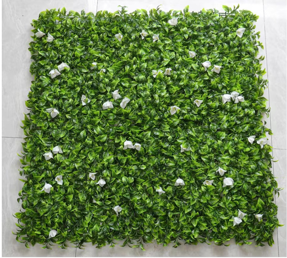 1 Meter Outdoor Wall Grass Artificial Grass Greenery Plant Panels For Wall