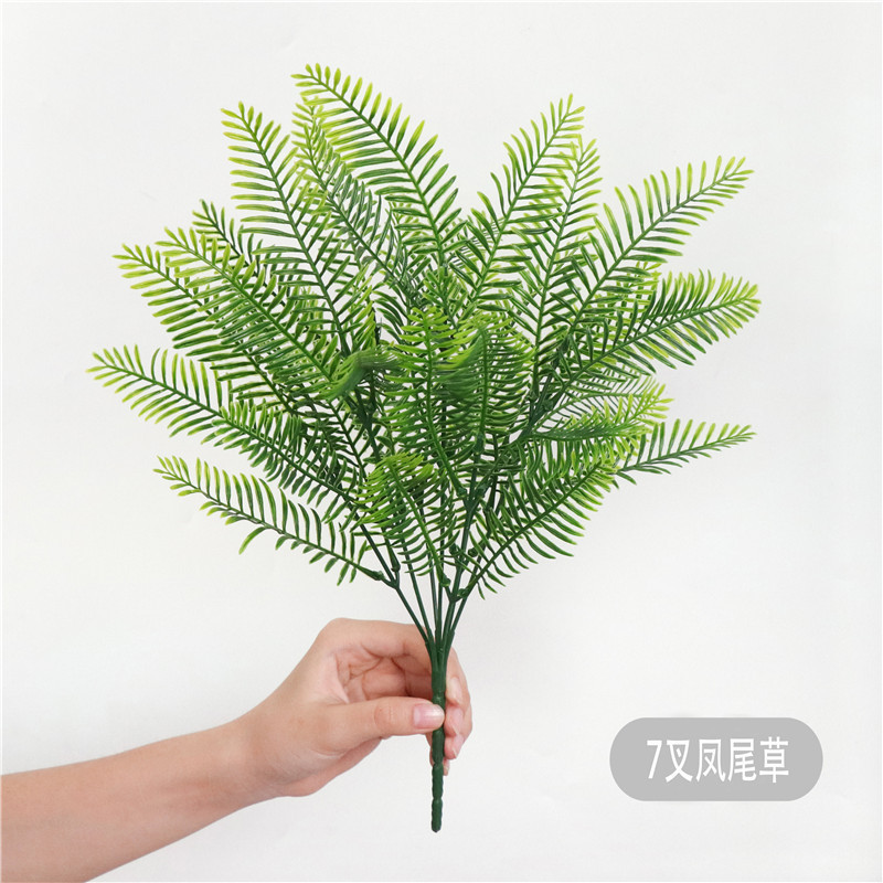 30Cm Simulation Plastic Grass Bunch Plastic Flower Fern Decoration Artificial Wall Green Plants For Decoration