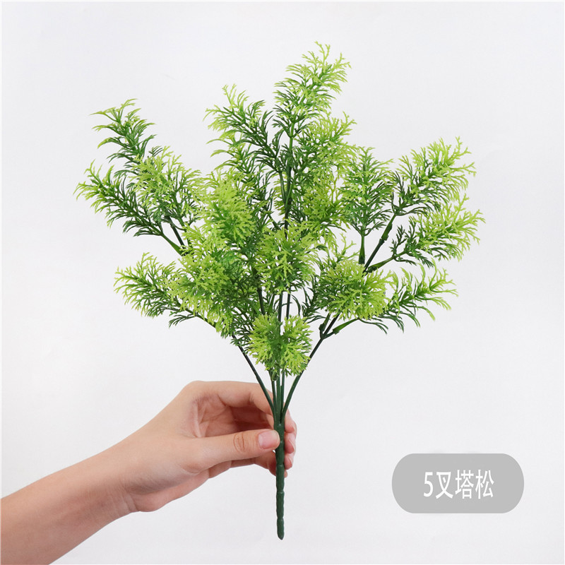 Indoor Wall Plants Plastic Artificial Green Plants For Wall