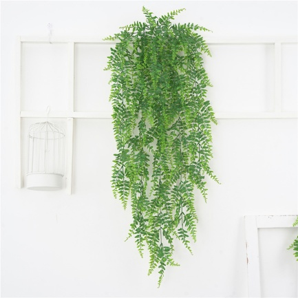 Hot Sale Faux Hanging Plants Green Plant Hotel Mall Wall Ceiling Hanging Artificial Plastic Green Plants