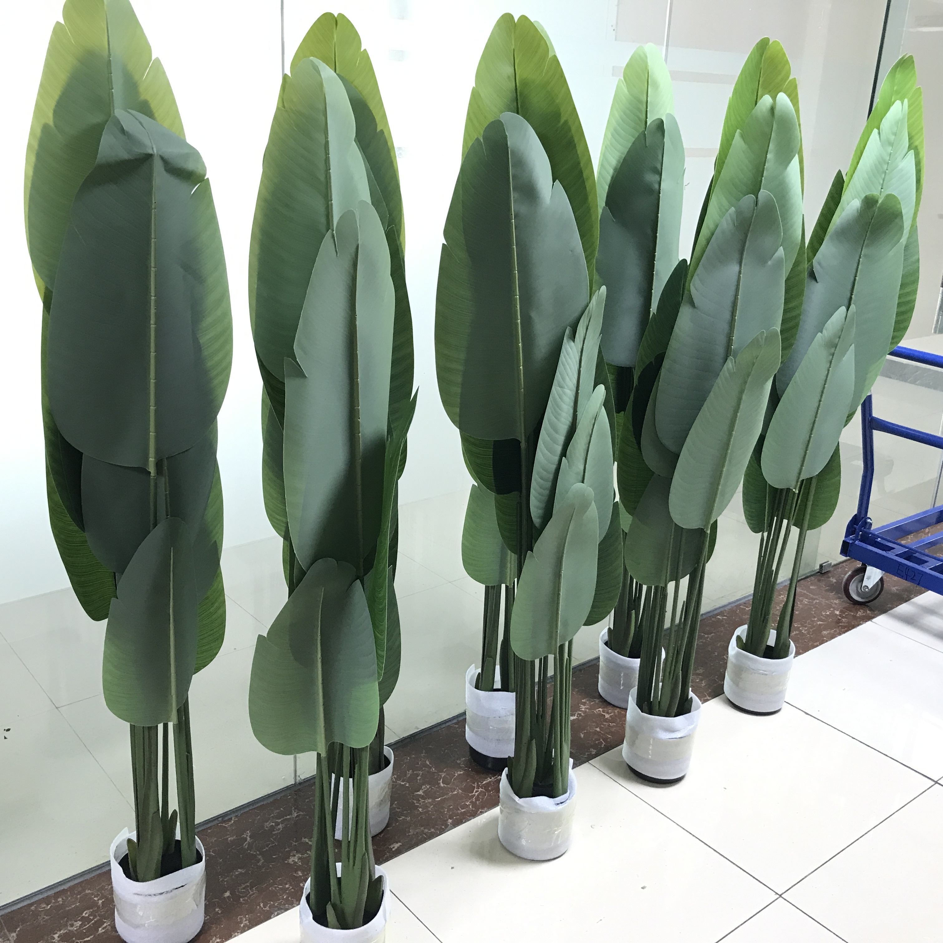 160cm Indoor Ornamental Plastic Leaf Plants Artificial Bonsai Trees Traveler's Banana Bird of Paradise Bamboo plants