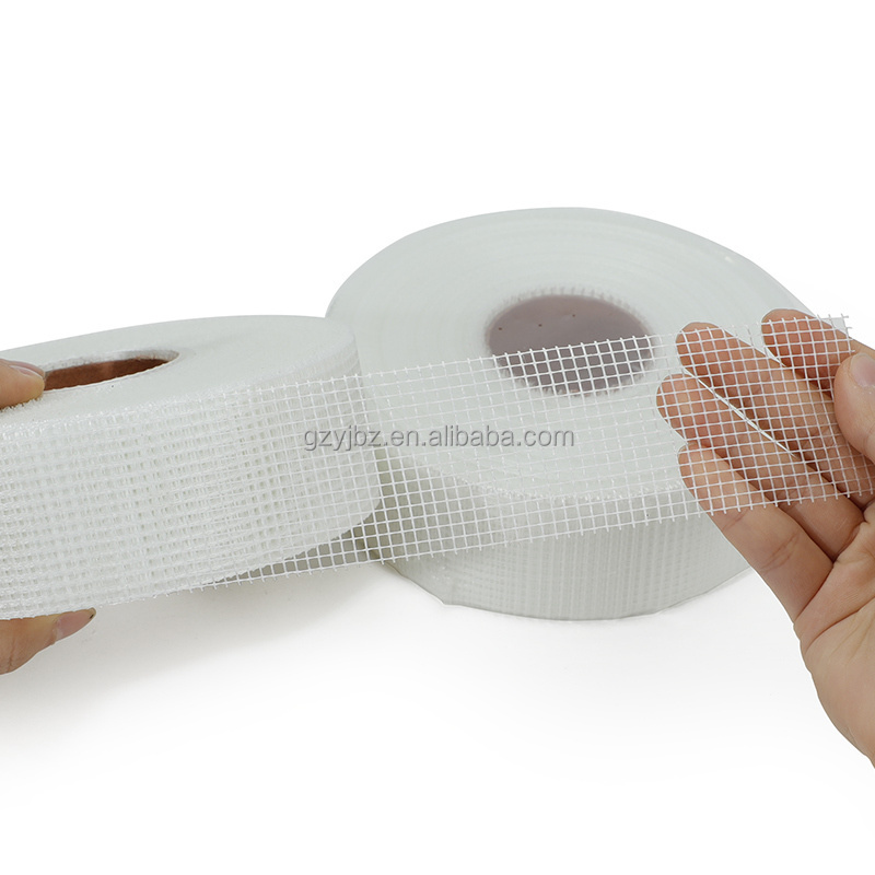 Self Adhesive Installing Drywall Ceiling Cracks Fiber Glass Mesh Tape Fiberglass Drywall Tape