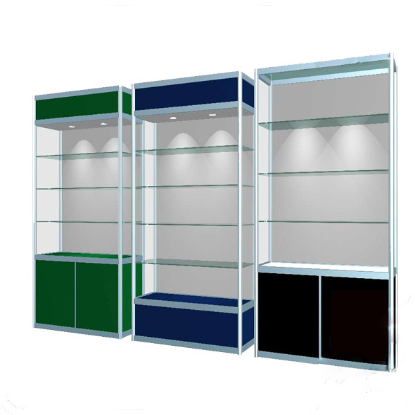 Boutique shelf titanium alloy glass display cabinet sample cabinet product showcase gift showcase jewelry counter