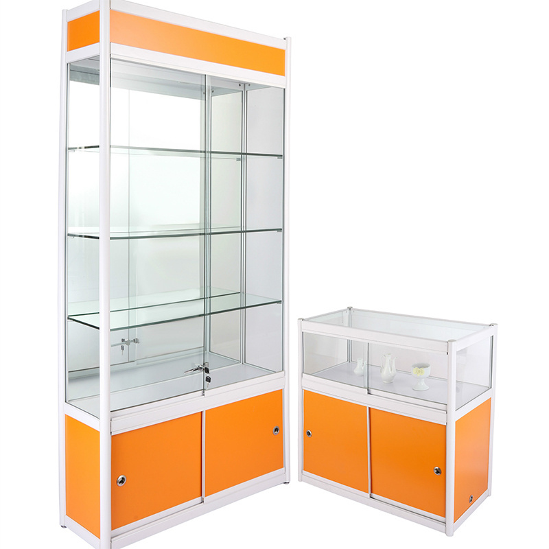 pharmacy display design medicine cabinet MDF with lock and light