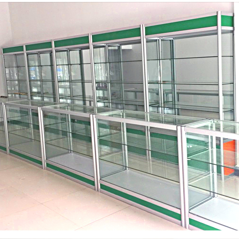 medicine safe cabinets/pharmacy glass display counter/pharmacy furniture display