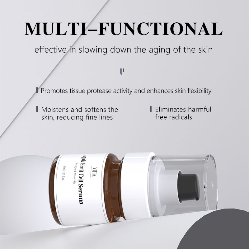 The Best Customized Skincare Serum Apple Fruit Cell Serum Organic Anti Wrinkle Anti Aging Serum For Home Use