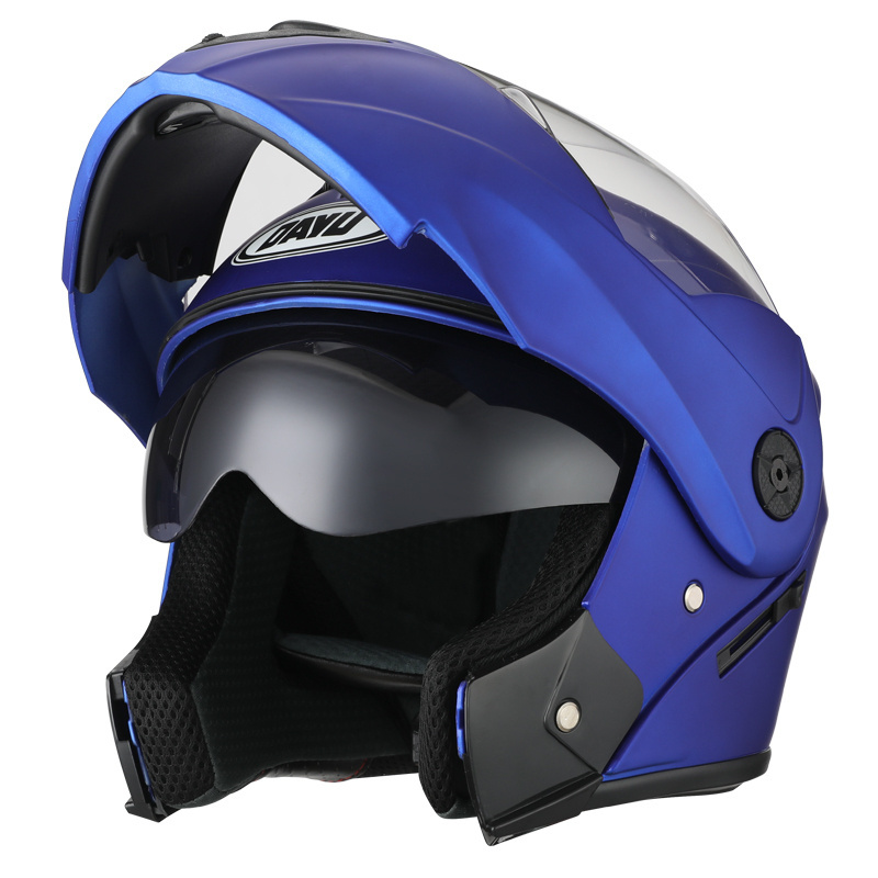 New Motorcycle helmet full face racing motorbike helmet with Double sun visor Women man flip up  moto helmets