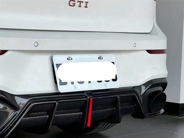 Body Kit AE style Carbon Fiber led rear diffuser for Volkswagen Golf GTI 8 2021-2023