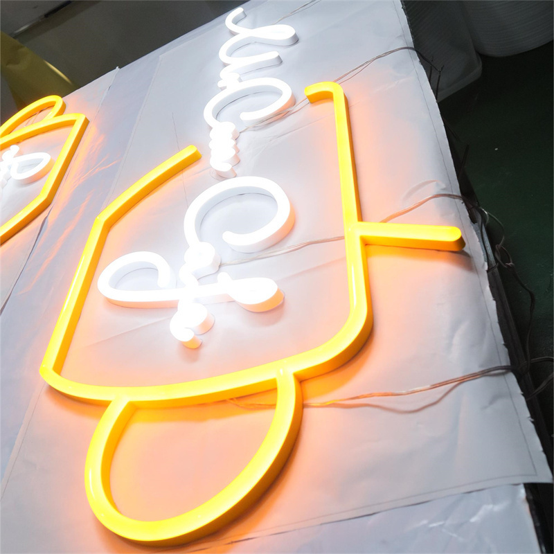 Open Led Neon Sign Custom Shop Led Sign Business Led Lighted Lamp Address Sign House Door Number