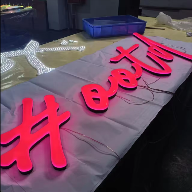 Custom 12V Attractive Commercial Metal Channel Letters Led Acrylic Barbie Neon Light Sign