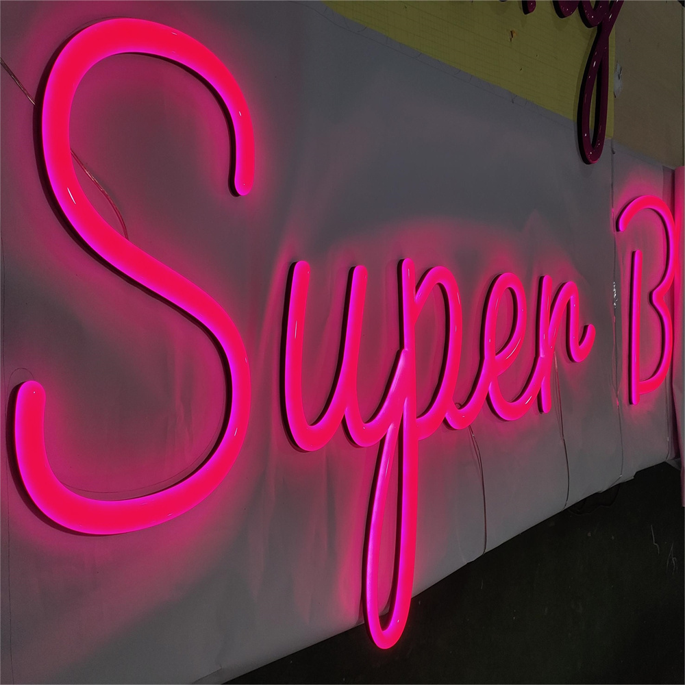 Custom 12V Attractive Commercial Metal Channel Letters Led Acrylic Barbie Neon Light Sign