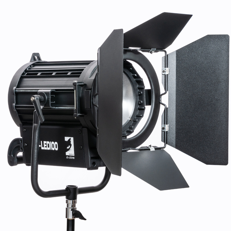 Factory direct selling studio video movie light continuous lighting equipment 5600K white light 100W Fresnel LED spotlight