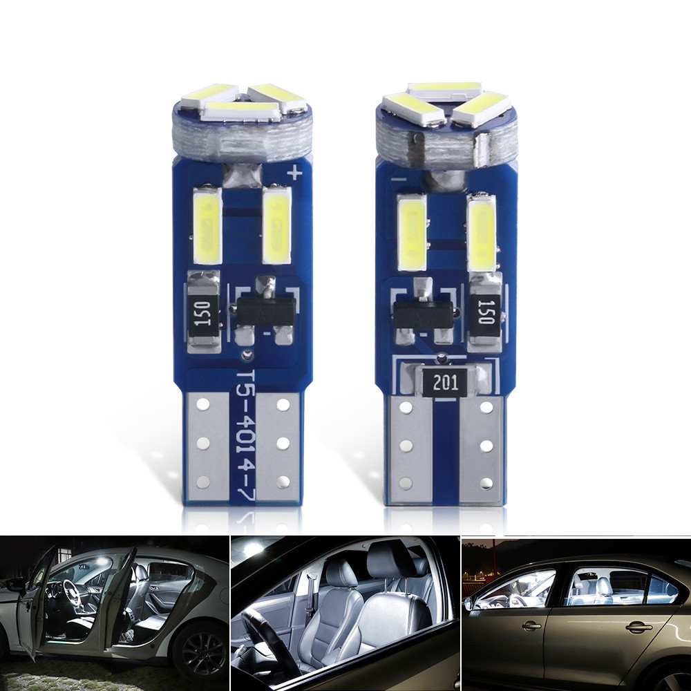 Automobile LED reading lamp T5 4014  7SMD overhead light meter speed lamp license plate lamp light 12V