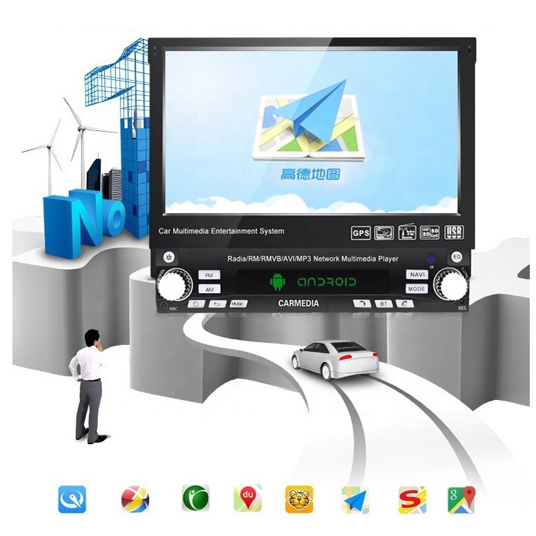 7 inch 1 din android 8.1 4core Car Radio DVD GPS Player universal auto stereo player model