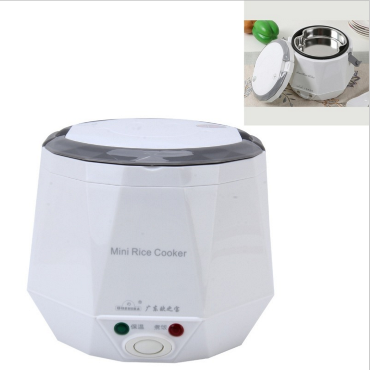 Hot sale multi-functional 24V 1.6L stainless steel small cooking pot Travel Portable Mini Rice Cooker electric rice cooker