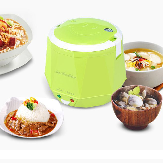 Hot sale multi-functional 24V 1.6L stainless steel small cooking pot Travel Portable Mini Rice Cooker electric rice cooker