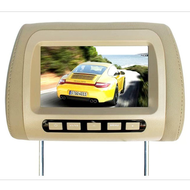 7 inch car tv monitor with usb HD input car headrest monitor with pillow universal TV monitor