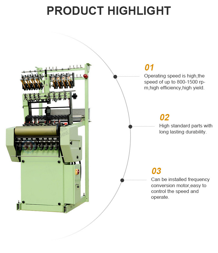 Narrow Fabric Computerized automatic woven machine for making woven labels