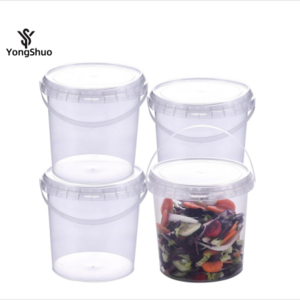 Factory Supply 16oz 32oz Food Container Plastic Bucket With Lid For Peanut Butter Ice Cream Cookies