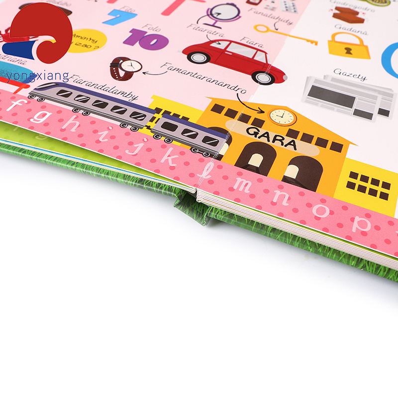 hardcover book printing children's story board book custom publishing book printing service