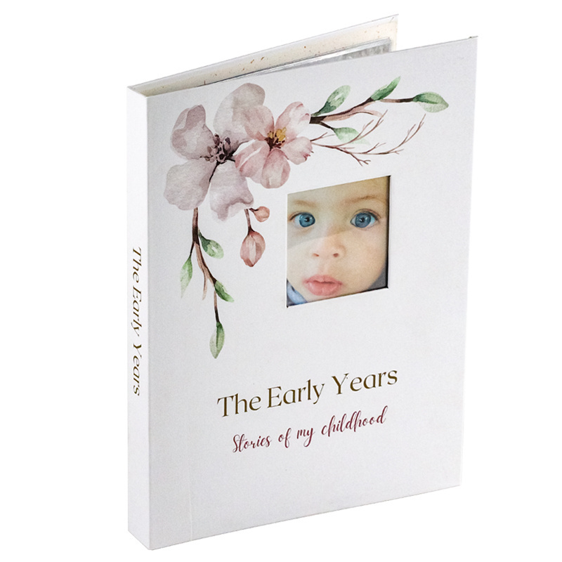 Baby growth record album book printed with environmentally friendly ink that can save photos Spiral book